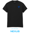 BV ORIGINAL NEXUS black T-shirt with blue embroidered BV chest logo.