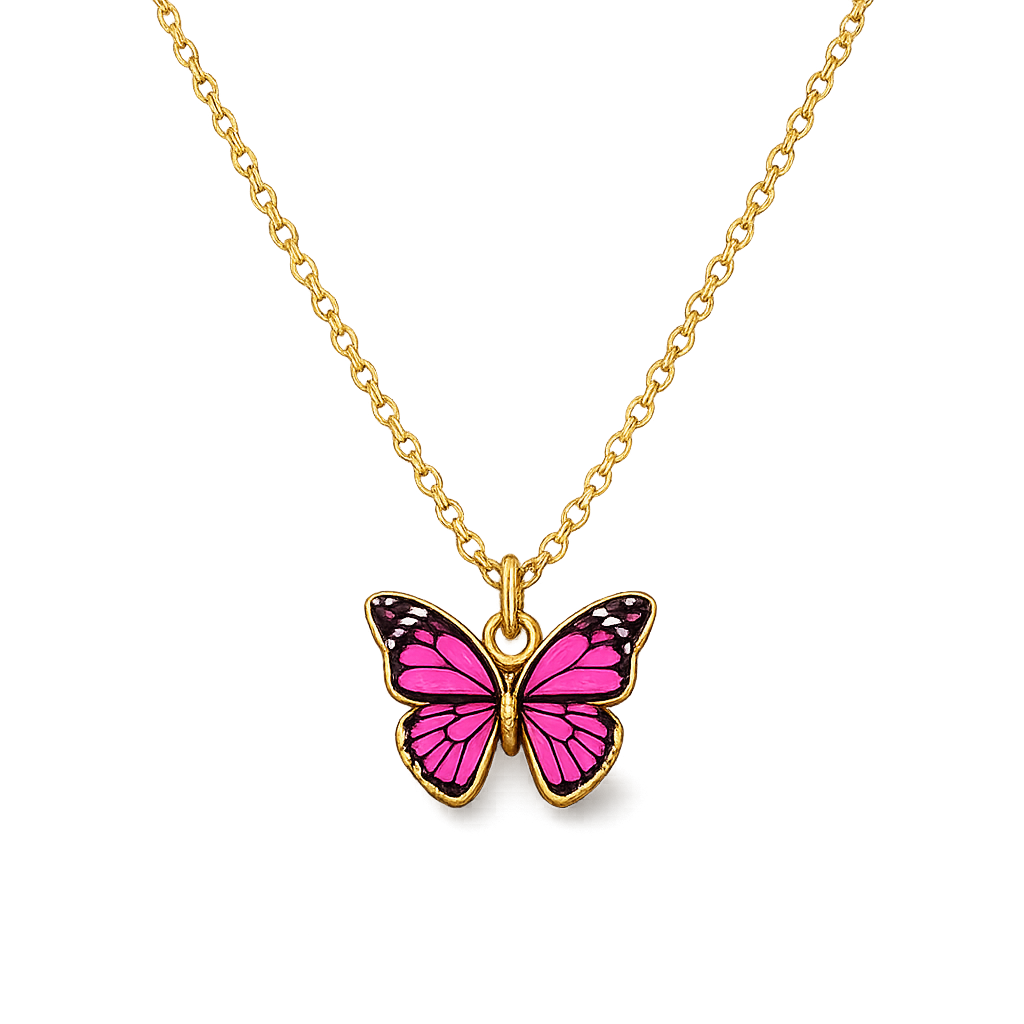 Make a Wish Butterfly Pendant Necklace – Colour Choice