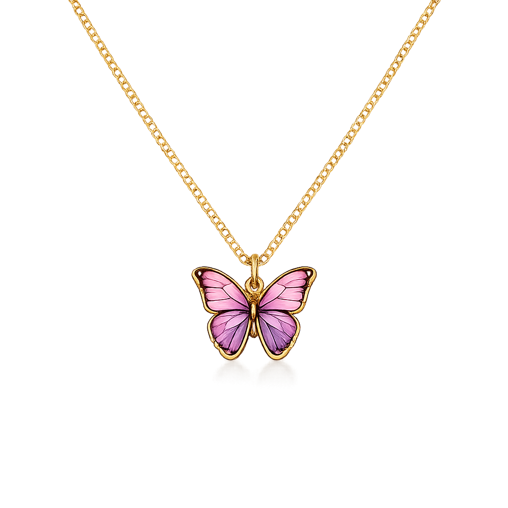Make a Wish Butterfly Pendant Necklace – Colour Choice