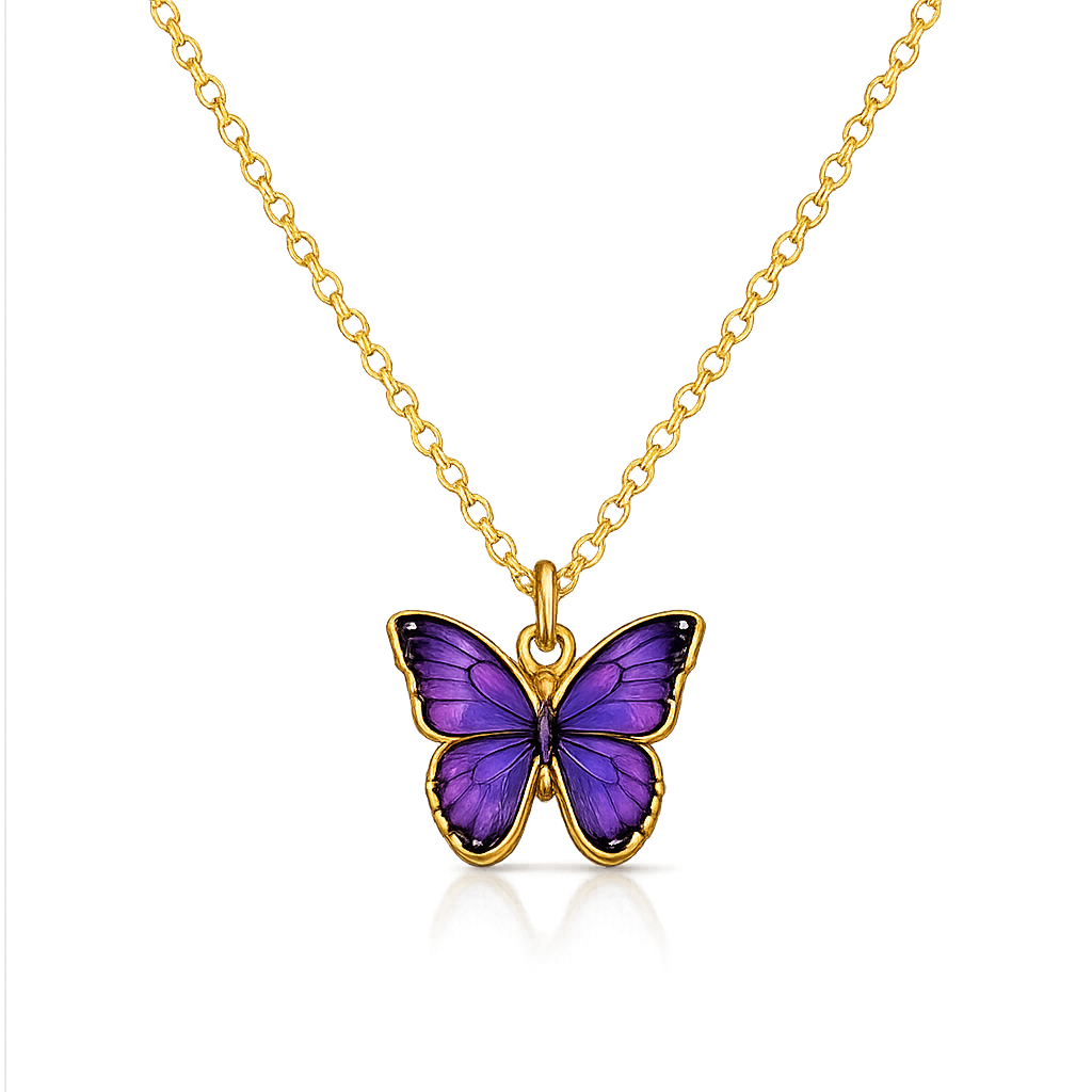 Make a Wish Butterfly Pendant Necklace – Colour Choice