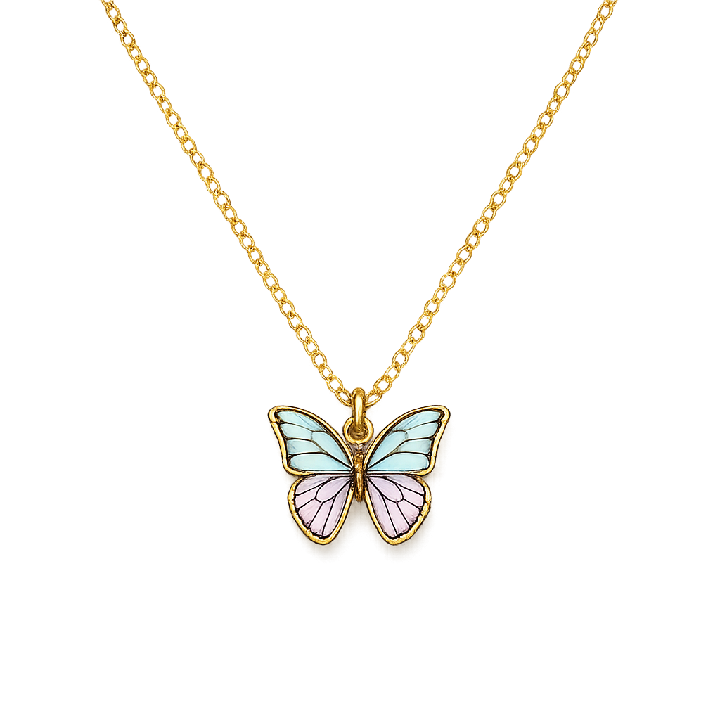 Make a Wish Butterfly Pendant Necklace – Colour Choice
